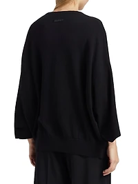 Fine Knit Wool Henley T-Shirt