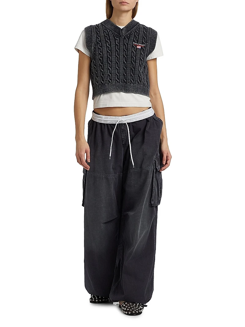 Turned Down Cargo Pants