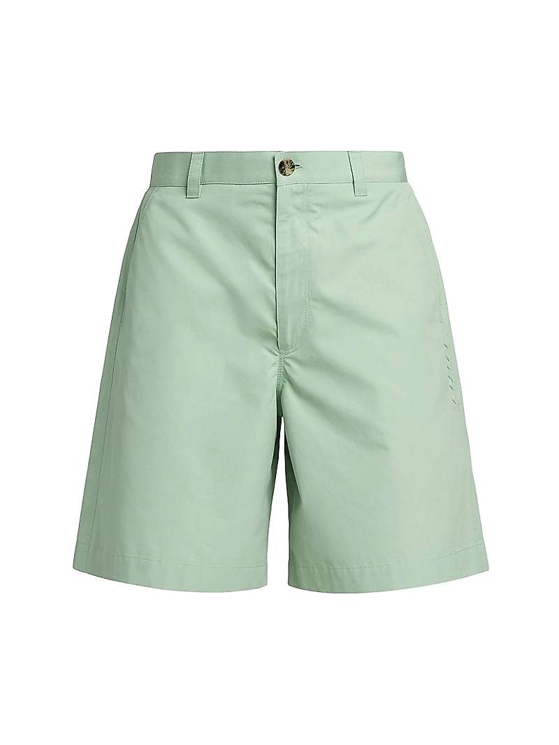 Compact Poplin Bermuda Shorts