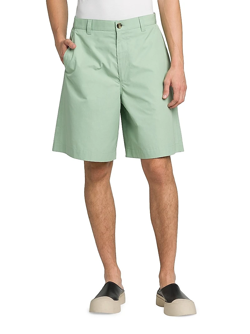 Compact Poplin Bermuda Shorts