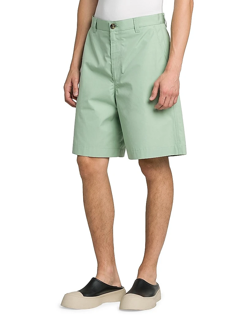 Compact Poplin Bermuda Shorts