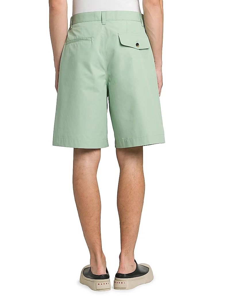 Compact Poplin Bermuda Shorts
