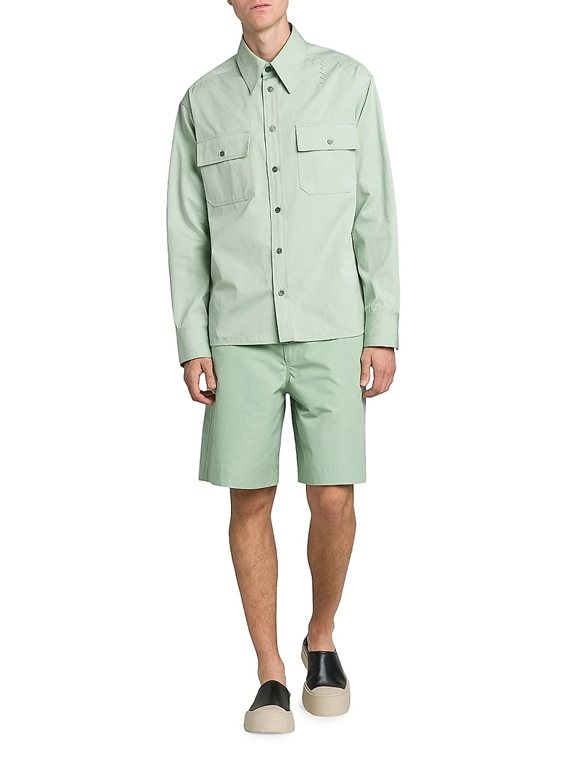 Compact Poplin Bermuda Shorts