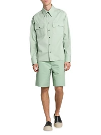 Compact Poplin Bermuda Shorts