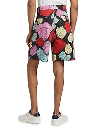 Rose Poplin Bermuda Shorts