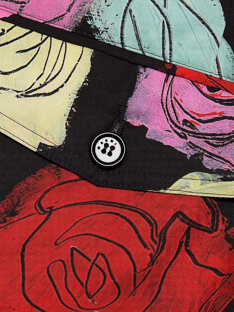 Rose Poplin Bermuda Shorts