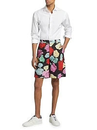 Rose Poplin Bermuda Shorts