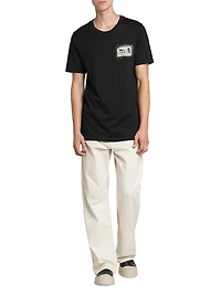 Lightweight Denim Wide-Leg Trousers