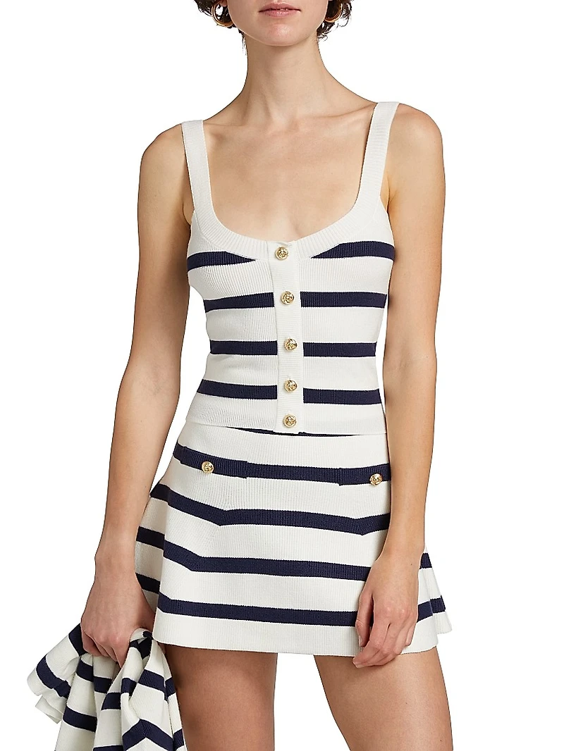 Alesso Striped Sweater Tank