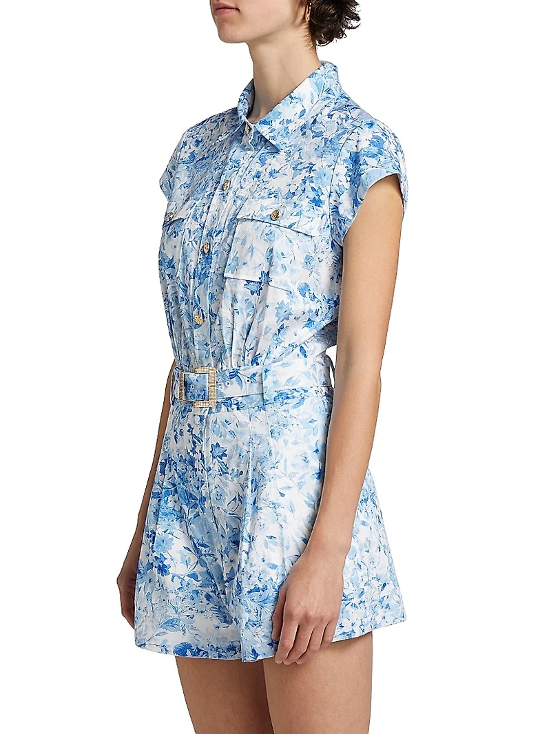 Morgan Floral Poplin Romper