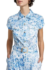 Morgan Floral Poplin Romper
