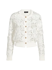 Erin 3D Guipure Lace Cardigan
