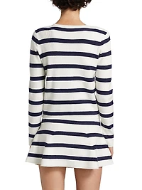 Logan Striped Crop Cardigan