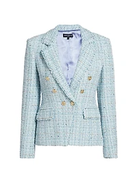 Eliza Tweed Double-Breasted Blazer
