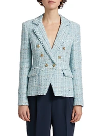 Eliza Tweed Double-Breasted Blazer