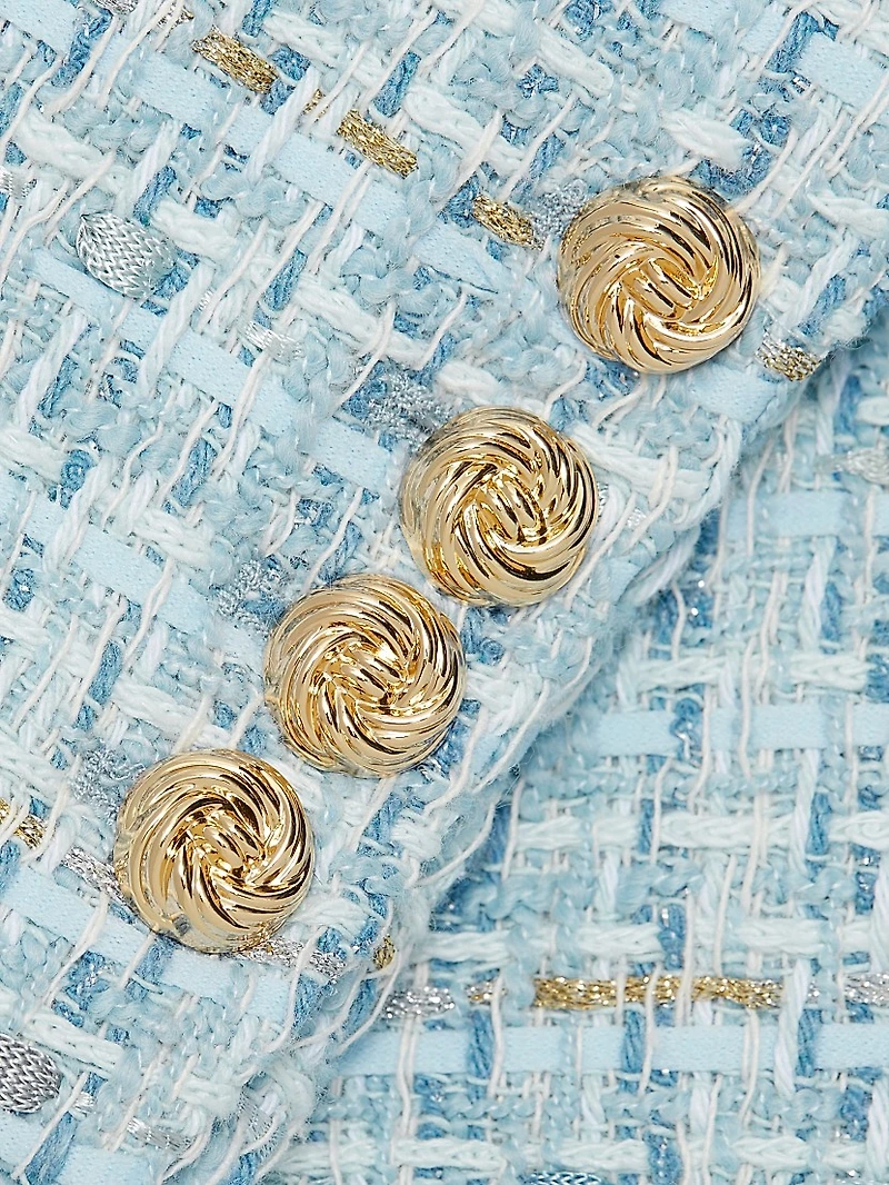 Eliza Tweed Double-Breasted Blazer