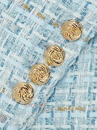 Eliza Tweed Double-Breasted Blazer