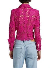 Oliver 3D Guipure Lace Crop Jacket