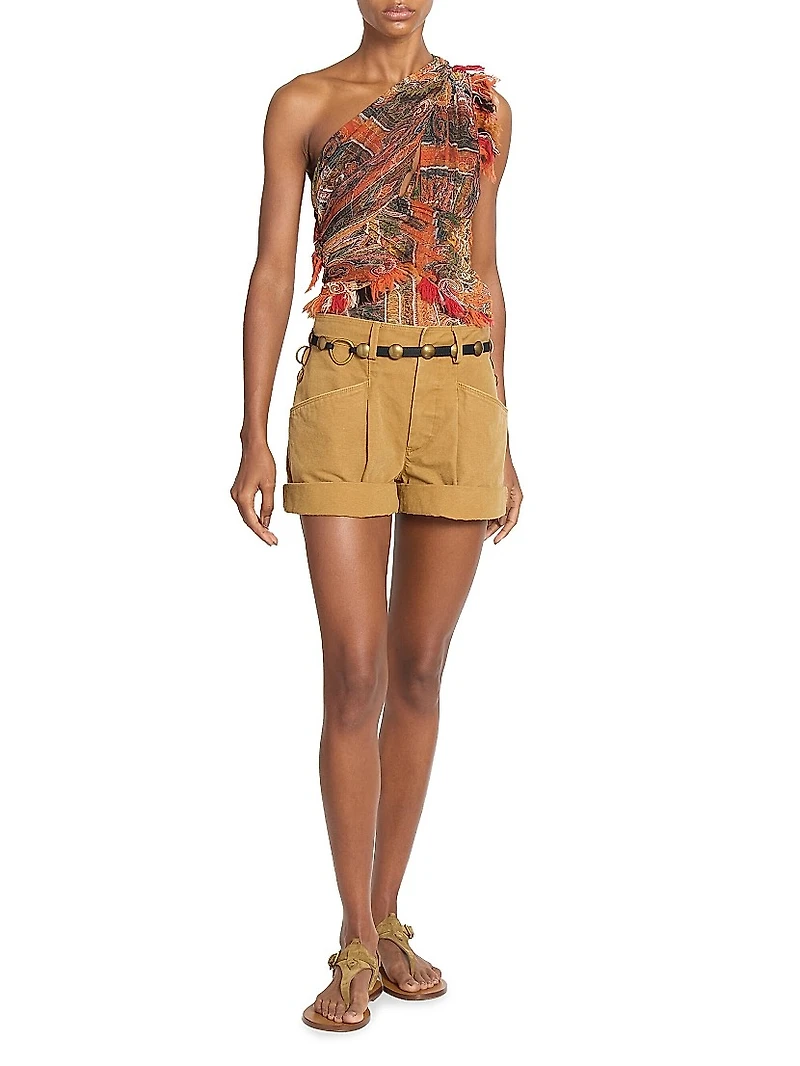 Karlo Studded Leather Skinny Belt