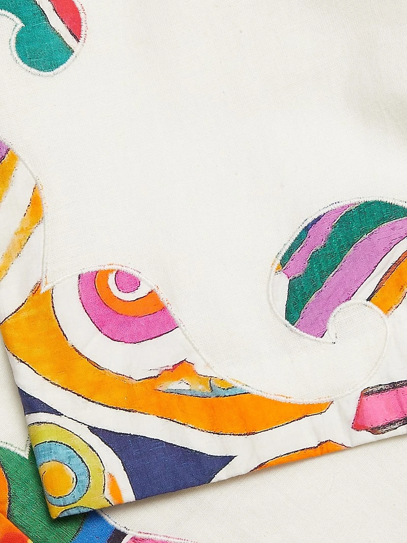 Gilda Wave Cotton High-Waisted Shorts