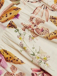 Marie Jane Floral Cotton Midi-Shirtdress
