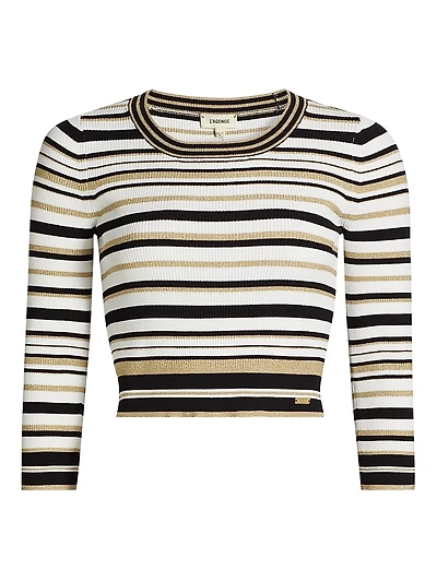 Yukio Striped Crop Sweater