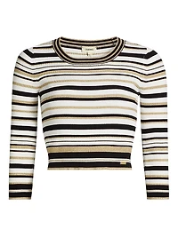 Yukio Striped Crop Sweater