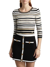 Yukio Striped Crop Sweater