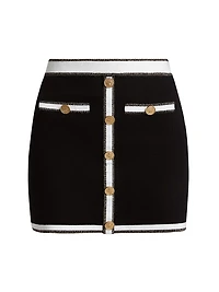 Emi Contrast Trim Miniskirt