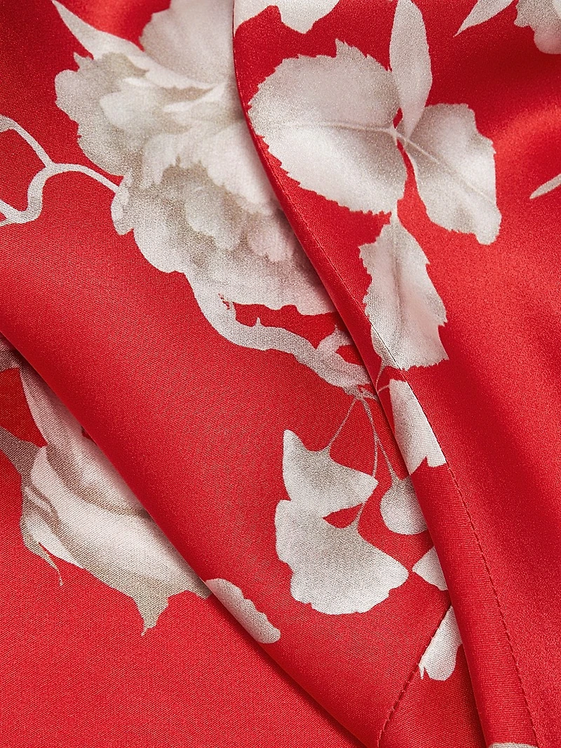 Charmaine Floral Silk Slip Gown