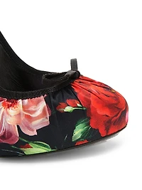 Rose Satin 130MM Slingback Pumps
