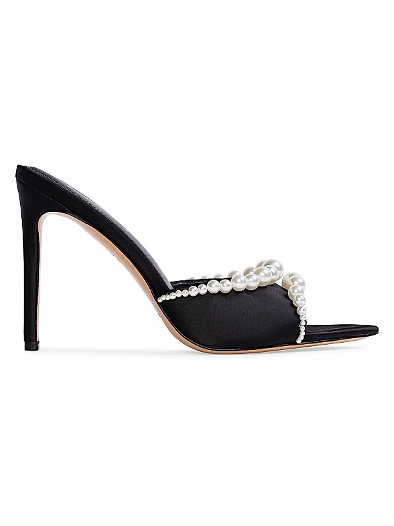 Gigi 100MM Satin Mules