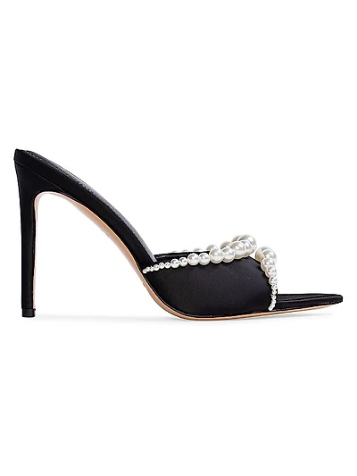 Gigi 100MM Satin Mules