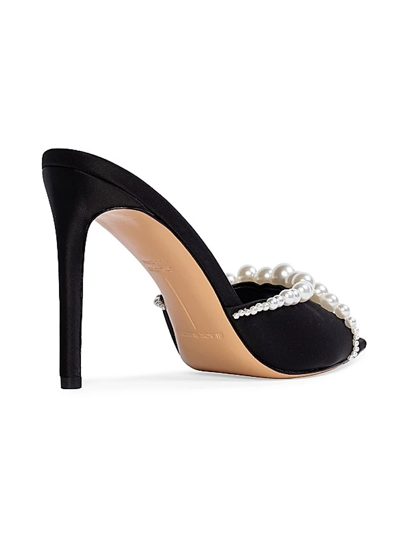 Gigi 100MM Satin Mules