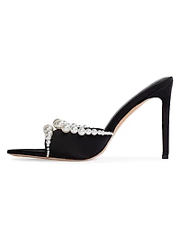 Gigi 100MM Satin Mules