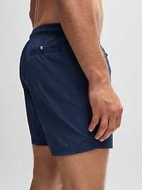 Contrast-Logo Swim Shorts Quick-Drying Fabric