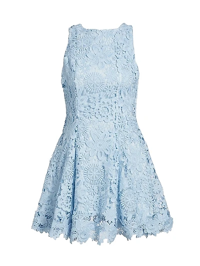 Flor Del Viento Mila Lace Minidress