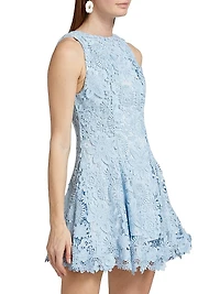 Flor Del Viento Mila Lace Minidress