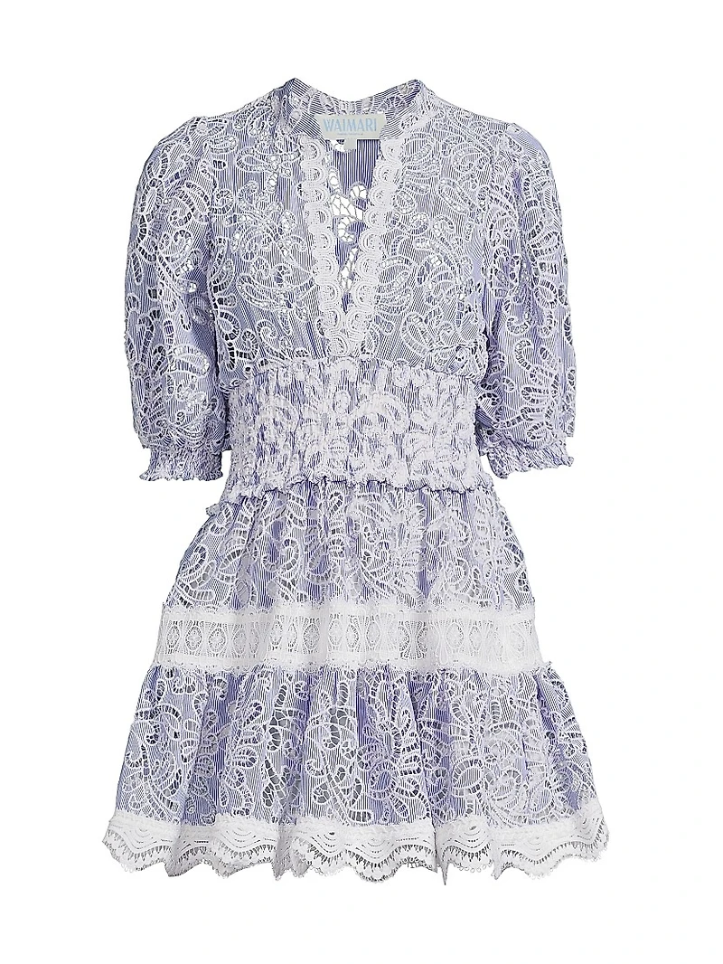 Flor Del Viento Marion Lace Minidress