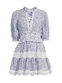 Flor Del Viento Marion Lace Minidress