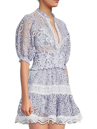 Flor Del Viento Marion Lace Minidress