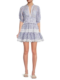 Flor Del Viento Marion Lace Minidress