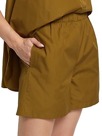 Haway Cotton Poplin Shorts