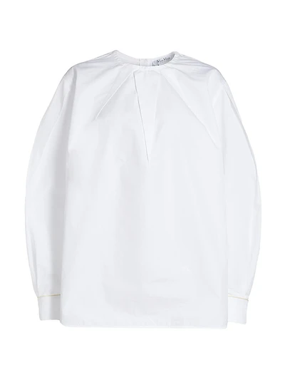 Olinto Cotton Pleated Top