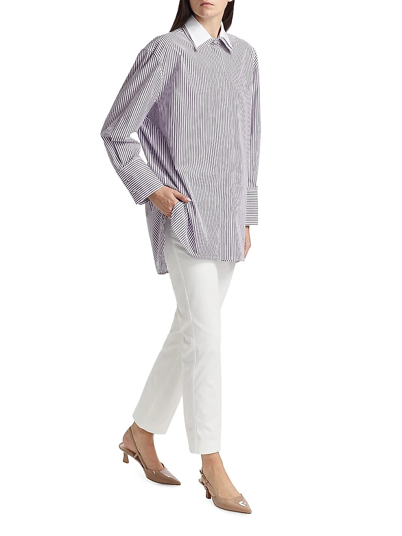 Okra Stretch Cotton Pants