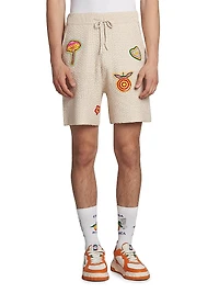 Patchwork Crochet Shorts