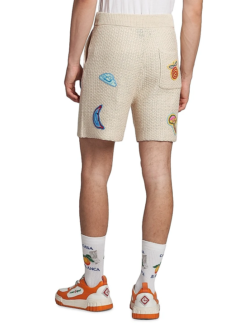 Patchwork Crochet Shorts