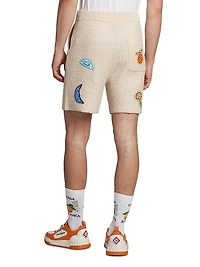 Patchwork Crochet Shorts