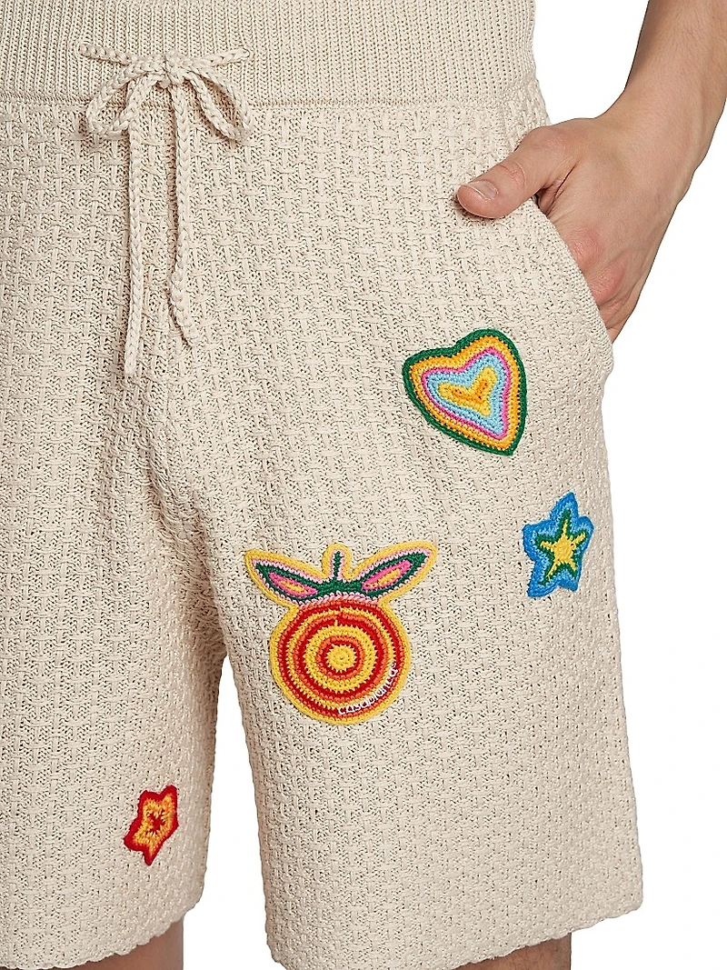 Patchwork Crochet Shorts