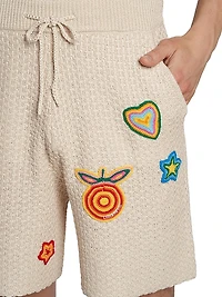 Patchwork Crochet Shorts